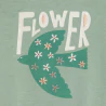 Green T-shirt with motif