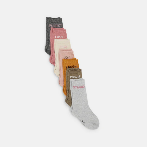Slogan socks (set of 7)