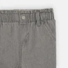 Baby girl's grey high-rise soft trousers