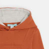 Baby boy's orange fleece hoodie