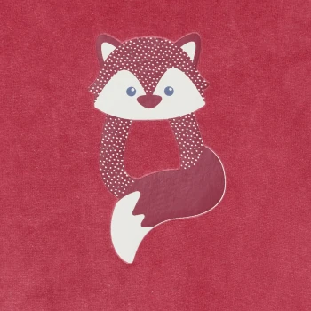 Unisex red velvet fox sleepsuit