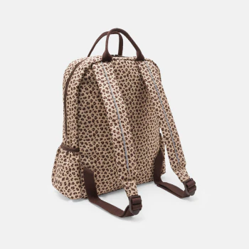 Girl's leopard print backpack