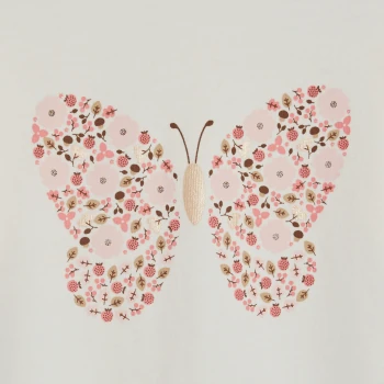 Baby girl's pink nature print T-shirt