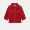Baby boy's red corduroy shirt