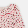 Baby girl's heart ruffle collar T-shirt