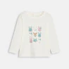 Baby girl's white animal T-shirt