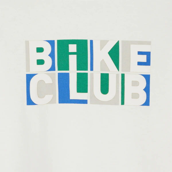 Boy's white bike club T-shirt