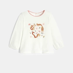 تي شيرت بطباعة حيوانات لونه...