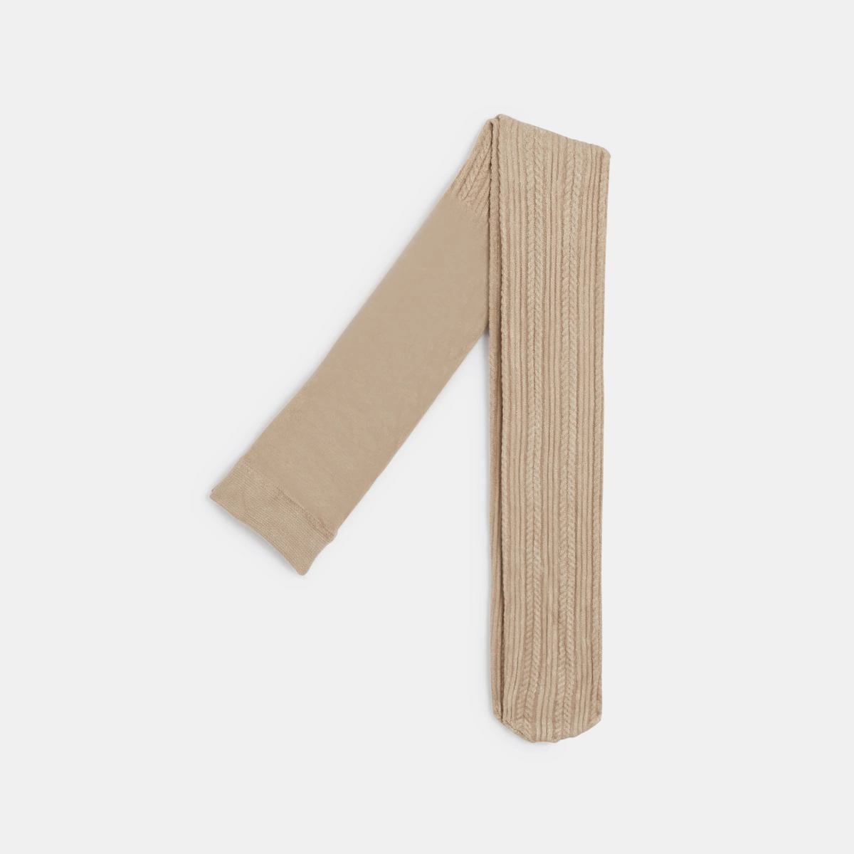 جوارب طويلة مع جدائل من النيلون بلون اللبيج للفتيات جوارب طويلة مع جدائل من النيلون بلون اللبيج للفتيات