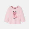 Baby girl's pink nature print T-shirt