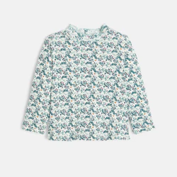 Baby girl's green printed...