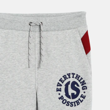 Boy's grey fleece joggers