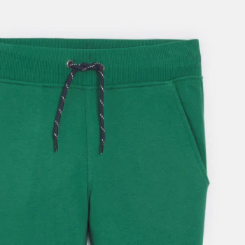 Baby boy's green fleece joggers