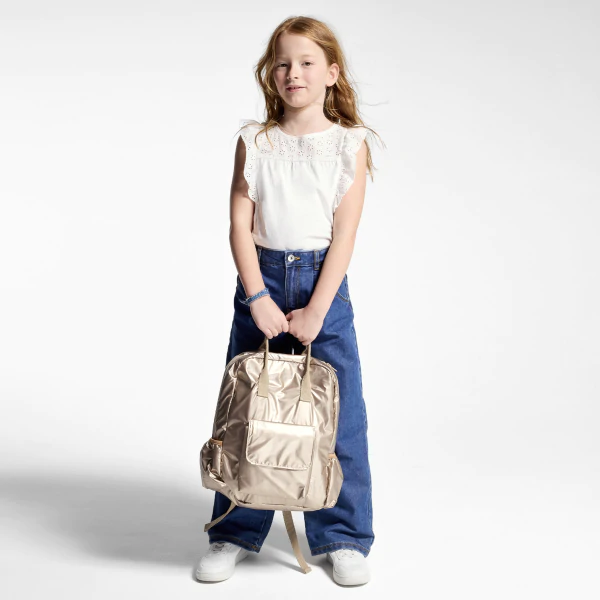 Girl's gold backpack