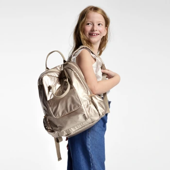 حقيبة ظهر للقتيات باللون الذهبي