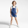 Girls' white broderie anglaise T-shirt