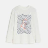 Boy's white slogan T-shirt