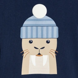 تيشيرت بأكمام طويلة برسمة...