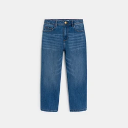 بنطال جينز بقصة واسعة متين باللون الأزرق للأولاد