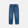 Boy's blue heavy-duty wide-leg jeans
