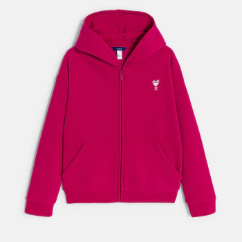 Girl's pink hooded sweatshirt