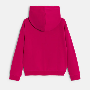 Girl's pink hooded sweatshirt