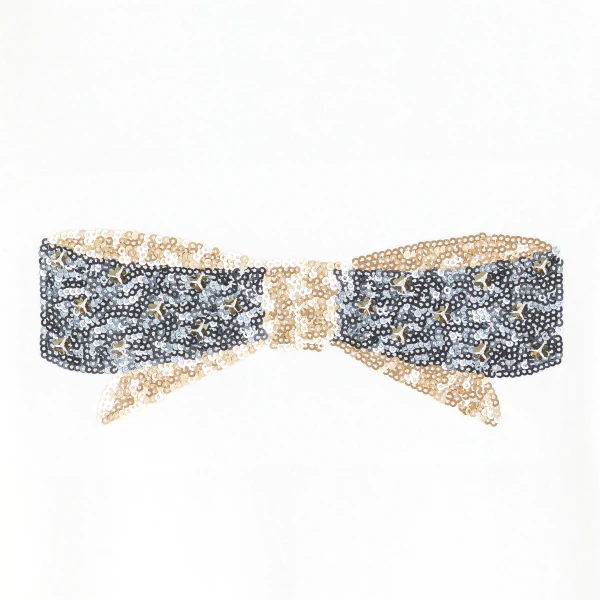 Girl's white sequin T-shirt