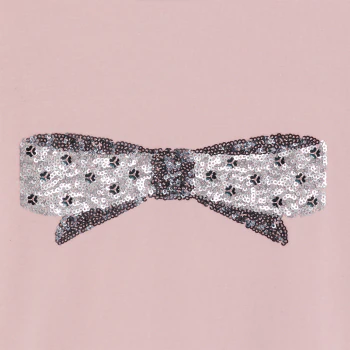 Girl's pink sequin T-shirt