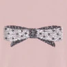 Girl's pink sequin T-shirt