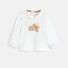 Baby girl's white squirrel blouse