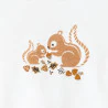 Baby girl's white squirrel blouse