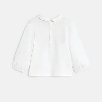 Baby girl's white squirrel blouse