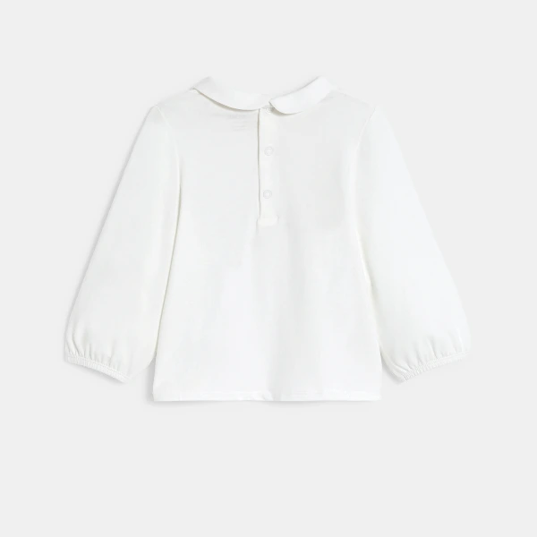 بلوزة بطبعة سنجاب باللون الأبيض للفتيات الصغيرات بلوزة بطبعة سنجاب باللون الأبيض للفتيات الصغيرات