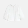 Baby girl's white squirrel blouse