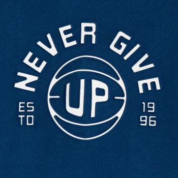 Boy's navy blue slogan T-shirt