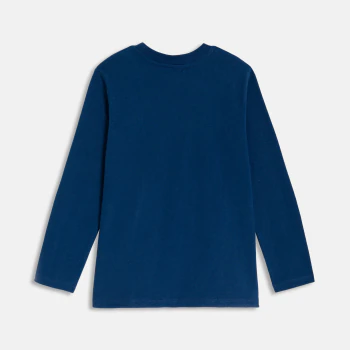 Boy's navy blue slogan T-shirt