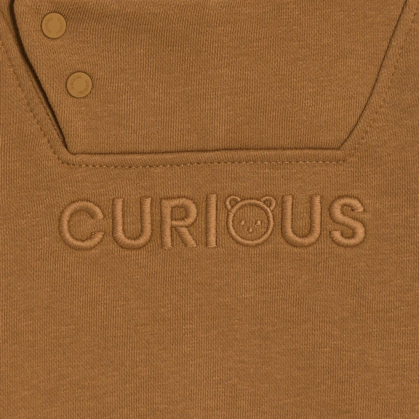 سويت شيرت ميلتون بغطاء رأس باللون البني للأولاد الصغار