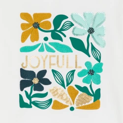 تيشيرت بيج فاتح مزين برسمة...