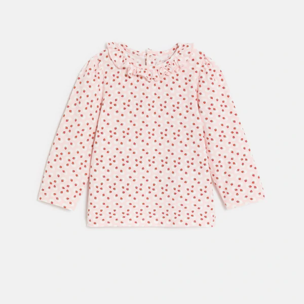 Baby girl's floral cotton blouse