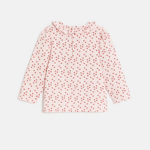 Baby girl's floral cotton blouse