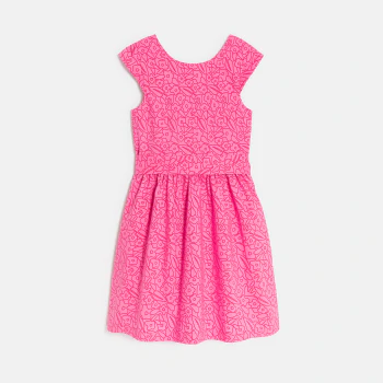Girl's elegant pink sleeveless dress