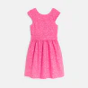 Girl's elegant pink sleeveless dress
