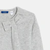 Girl's grey sparkly jumper with bow detail