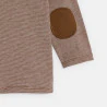 Baby boy's brown bear T-shirt with long sleeves