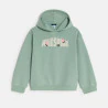 Girl's pastel green slogan sweatshirt