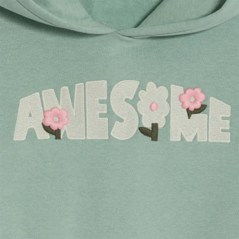 Girl's pastel green slogan sweatshirt