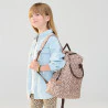 Girl's leopard print backpack