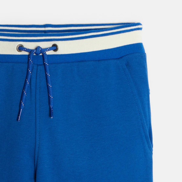Boy's blue joggers with slogan