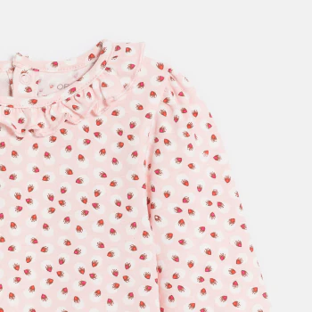 Baby girl's floral cotton blouse