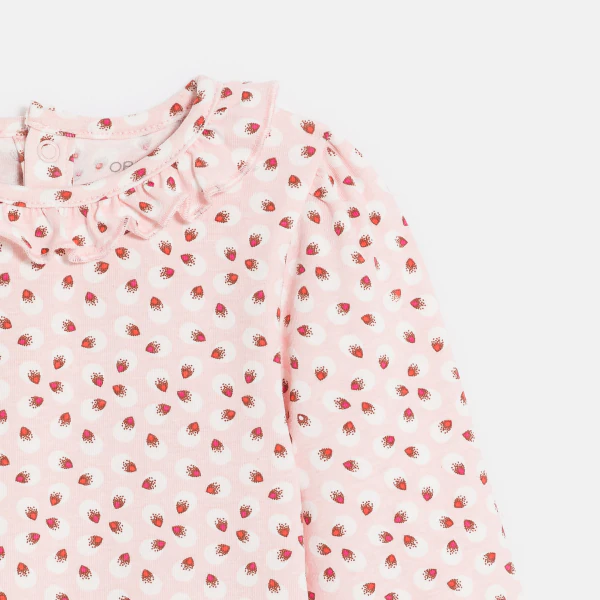 Baby girl's floral cotton blouse